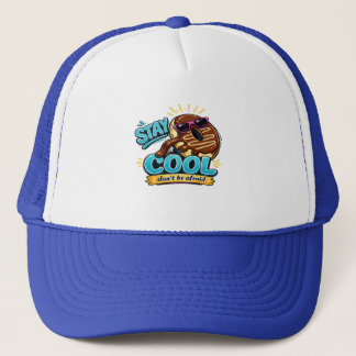 Restez cool design de casquette drôle de beignet