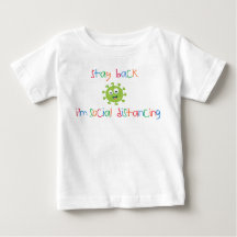 Restez en arrière Je suis un t-shirt bébé en train
