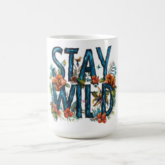 Restez en pleine nature Floral Travel Mug