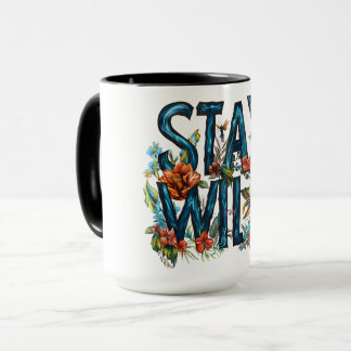 Restez en pleine nature Floral Travel Mug