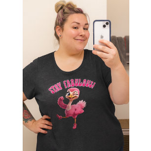 Restez Fabuleux Rose Autruche Femmes