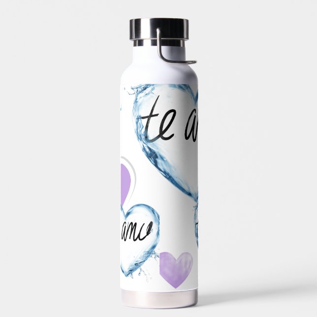Restez Frais La Bouteille D'Eau Amo - Coeur Romant (Gauche)