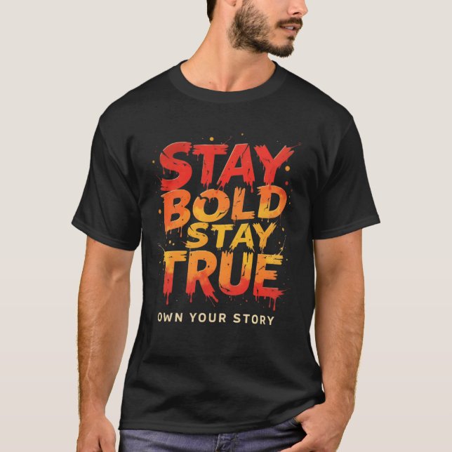 Restez gras, restez Vraiment Vraiment T-Shirt Moti (Devant)
