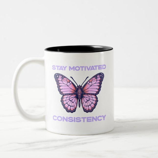 Restez Motivé Café Mug (Gauche)