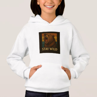 Restez sauvage Graphique animal Vintage pour l'amo