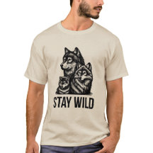 RESTEZ SAUVAGE – T-Shirt Inspirant sur les Animaux