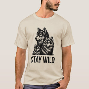 RESTEZ SAUVAGE – T-Shirt Inspirant sur les Animaux