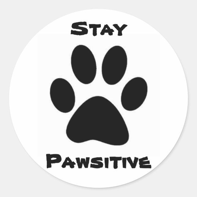 Restez Stickers Pawsitive (Devant)