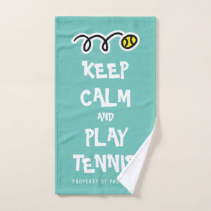Restez tranquille jouer au tennis serviette de spo