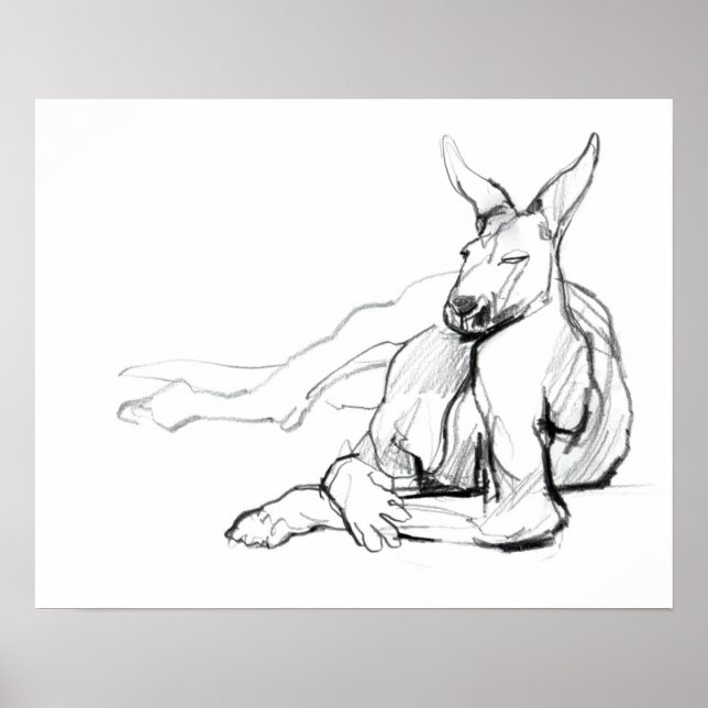 Resting Athlete Poster (Vorne)