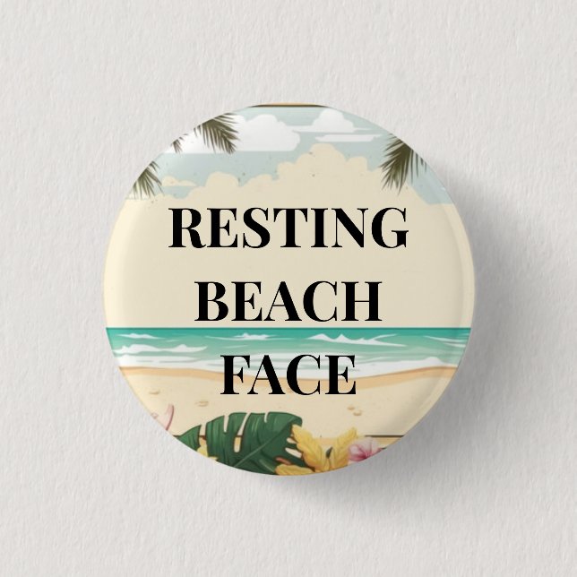 resting beach face button (Vorderseite)