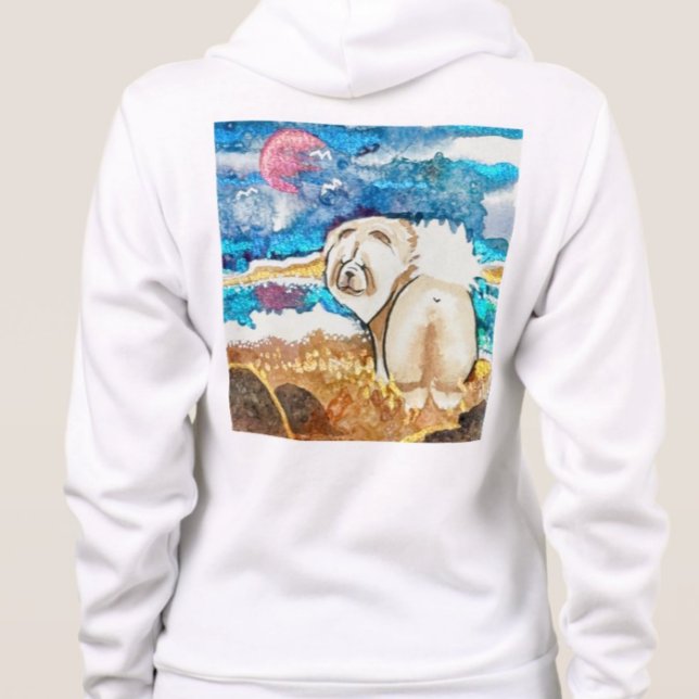 RESTING BEACH FACE Creme Hoodie (Von Creator hochgeladen)