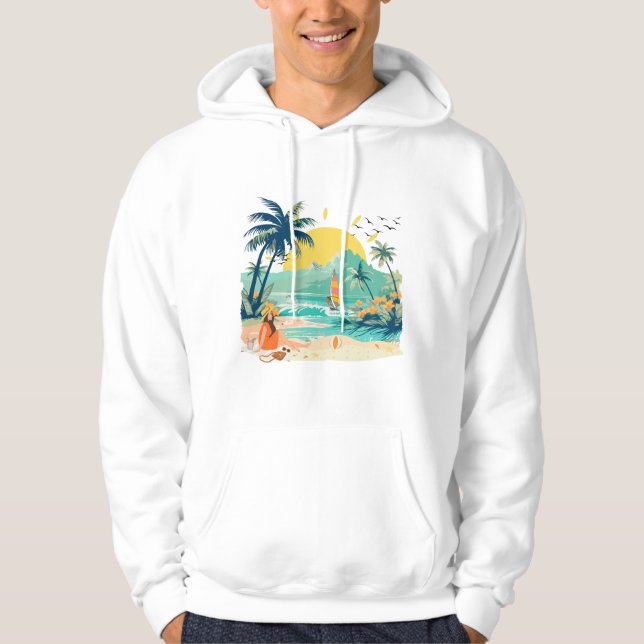 Resting Beach for Summer Hoodie (Vorderseite)