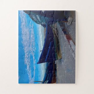 Resting Blue Boats on Essaouira Shore