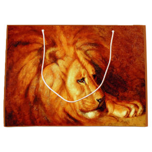 Resting Lion (von Abbott Handerson Thayer) Große Geschenktüte