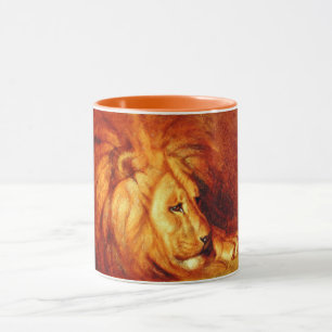 Resting Lion (von Abbott Handerson Thayer) Tasse