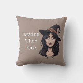 Resting Witch Face | Funny Halloween  Kissen