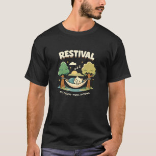 Restival Katze Schlaf-Hängematte Lustig Ironisch T-Shirt