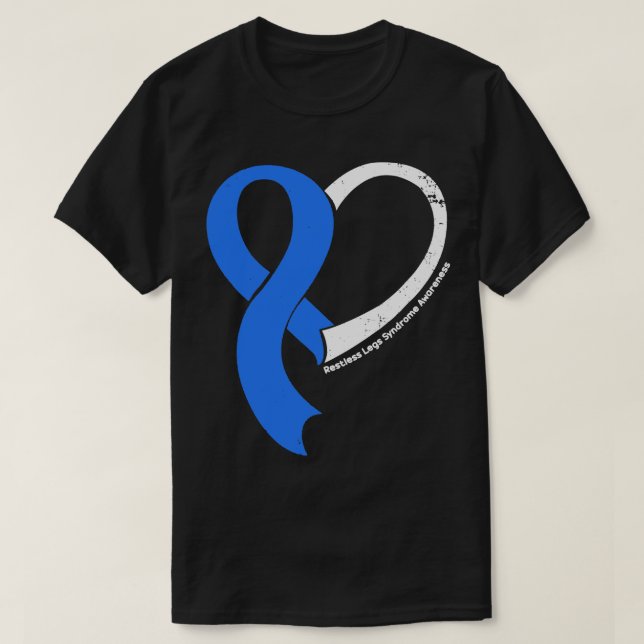 Restless Legs Syndrome Awareness Hope Liebe Heart  T-Shirt (Design vorne)