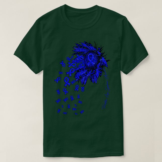 Restless Legs Syndrome Awareness Sonnenblumenband T-Shirt (Design vorne)