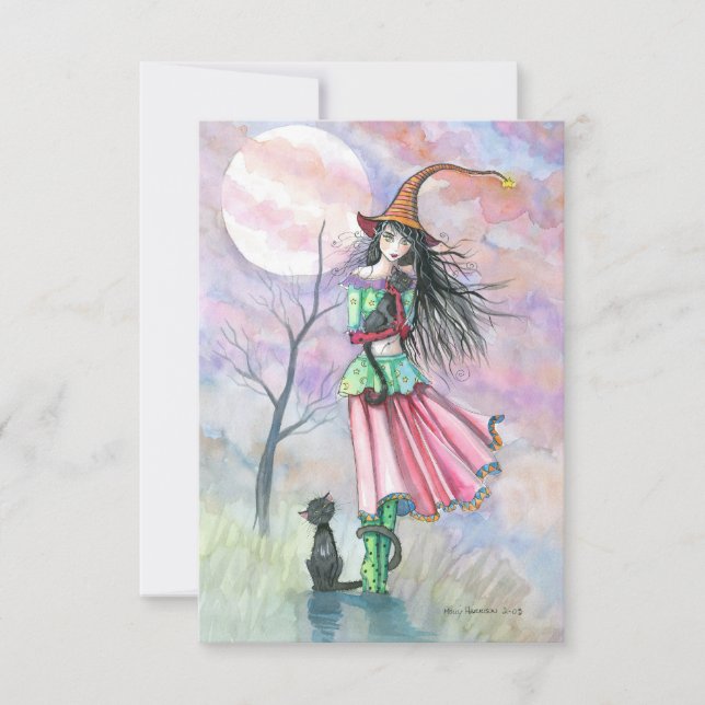 Restless Tonight Halloween Postcard Karte (Vorderseite)