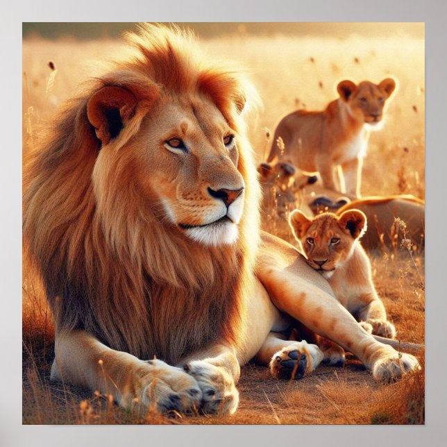 Restlions-Plakatpapier Poster (Vorne)