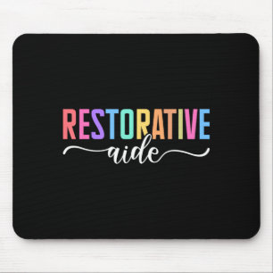 Restorative Aide Designs Unisex-Erwachsene Schwarz Mousepad