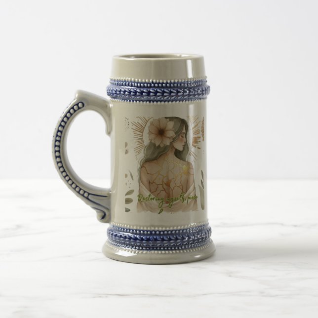 Restoring Myself with Love – Kintsugi Art Bierglas (Links)