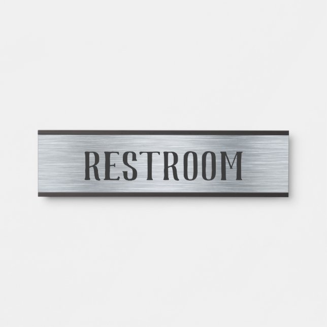 Restroom Bad Türschilder Schilder Namensschild (Vorderseite )