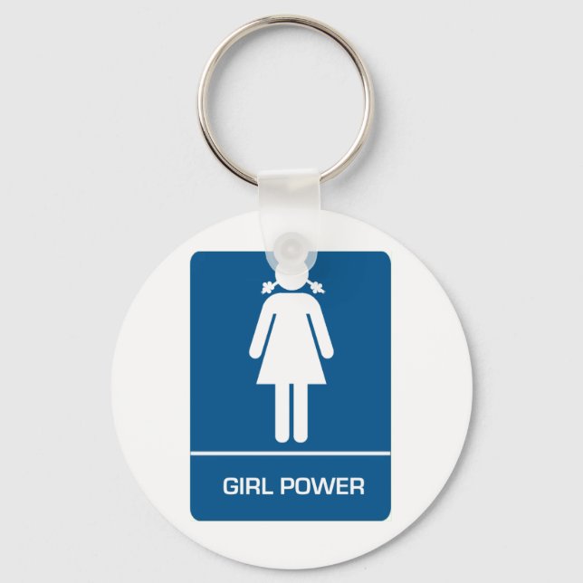Restroom Door des Girl Powers Schlüsselanhänger (Vorderseite)