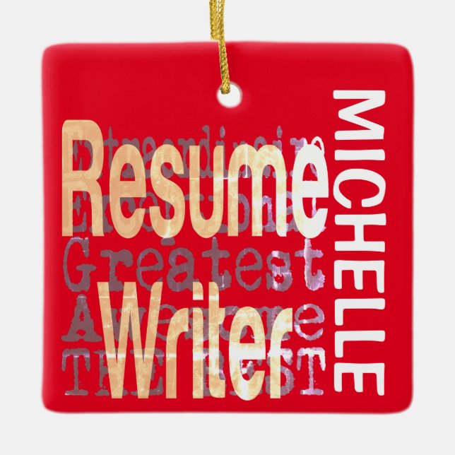 Resume Writer Extraordinaire CUSTOM Keramikornament (Vorderseite)
