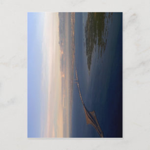 ?resund Bridge von Dänemark nach Schweden. Rechts Postkarte