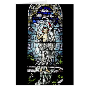 Résurrection de fenêtre en verre teinté de Jésus