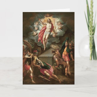 Résurrection de la carte de voeux du Christ, carte