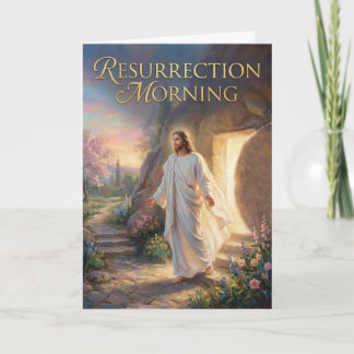 Resurrection Morning Easter Card Karte