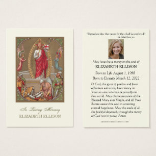 Resurrection of Jesus Funeral Prayer Card