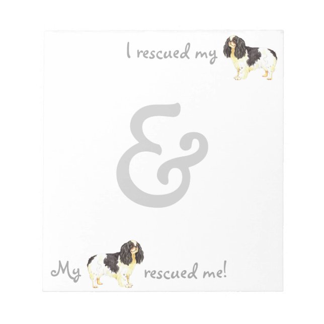 Retcue English Toy Spaniel Notizblock (Vorderseite)