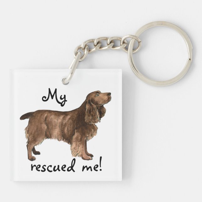 Retcue Field Spaniel Schlüsselanhänger (Rückseite)