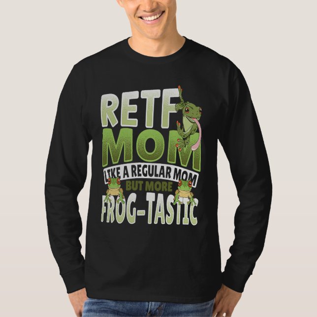 RETF Mom Red Eyed Tree Frog Mama T-Shirt (Vorderseite)