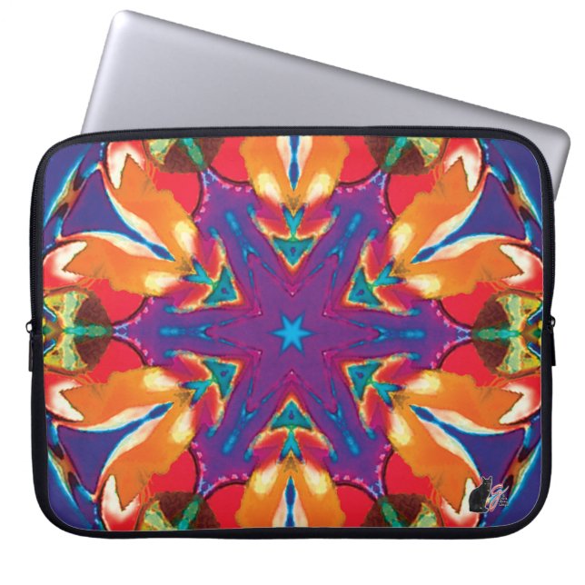 Reticule Kaleidoskop Laptopschutzhülle (Vorderseite)
