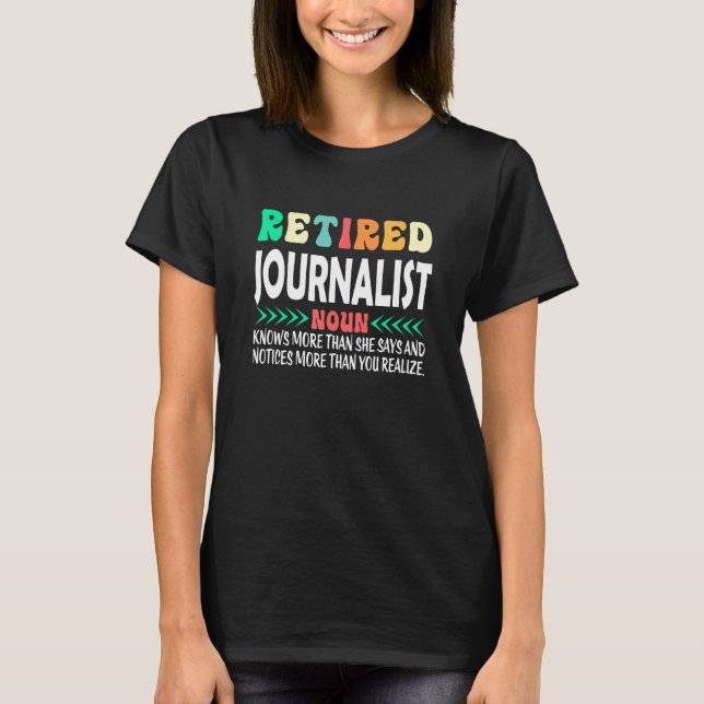 Retiered Journalist T-Shirt (Vorderseite)