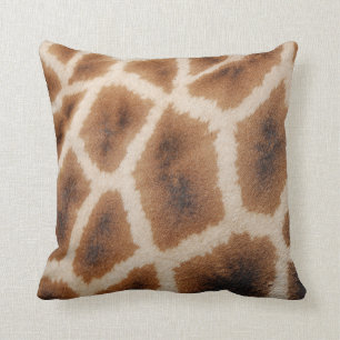 Retikuliertes Giraffen-Muster-wildes Kissen