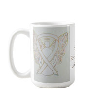 Retinoblastoma Awareness Ribbon Engel Custom Tasse