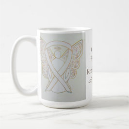 Retinoblastoma Awareness Ribbon Engel Custom Tasse