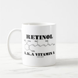Retinol A.K.A. Vitamin A (Retinol-Molekül) Kaffeetasse