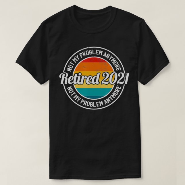 Retired 2021 Retro Sunset T-Shirt (Design vorne)