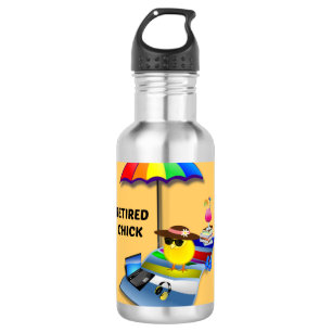 Retired Chick Edelstahlflasche