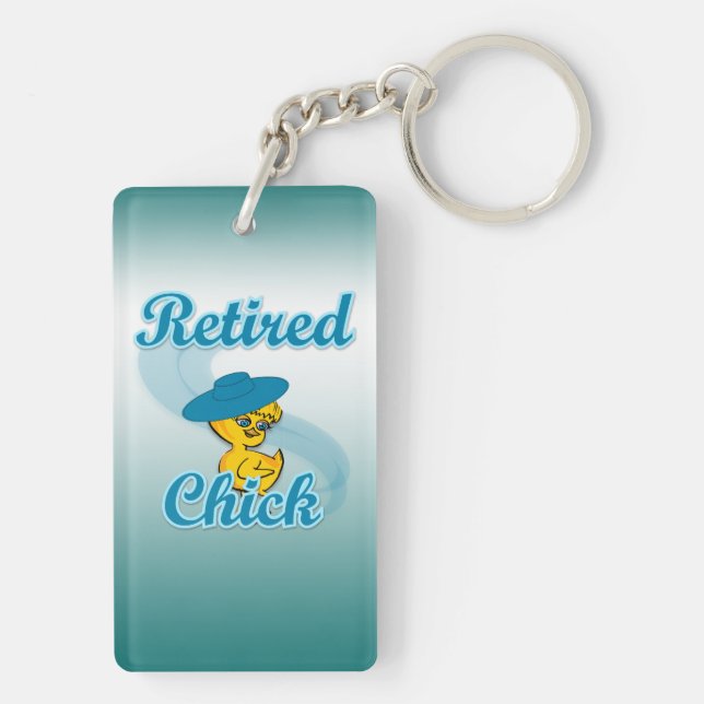 Retired Chick Schlüsselanhänger (Rückseite)