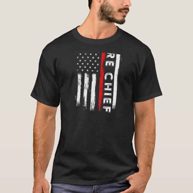 Retired Fire chief firefighter Rank Chief Retireme T-Shirt (Vorderseite)
