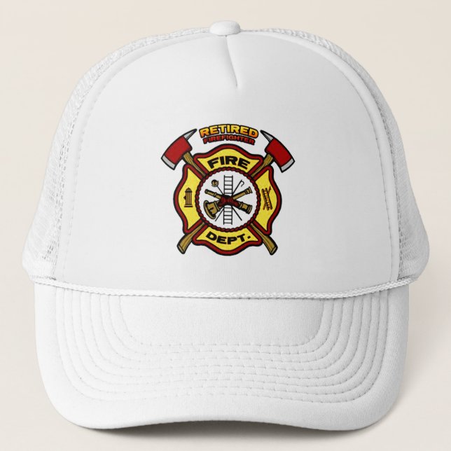 RETIRED FIREFIGHTER TRUCKERKAPPE (Vorderseite)